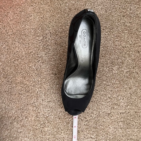 Coach peep toe heels, size 9. Sadly I can no longer wear heels anymore. - Picture 8 of 9